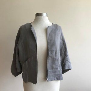 JARBO zip up grey jacket